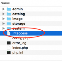 setup.htaccess opencart